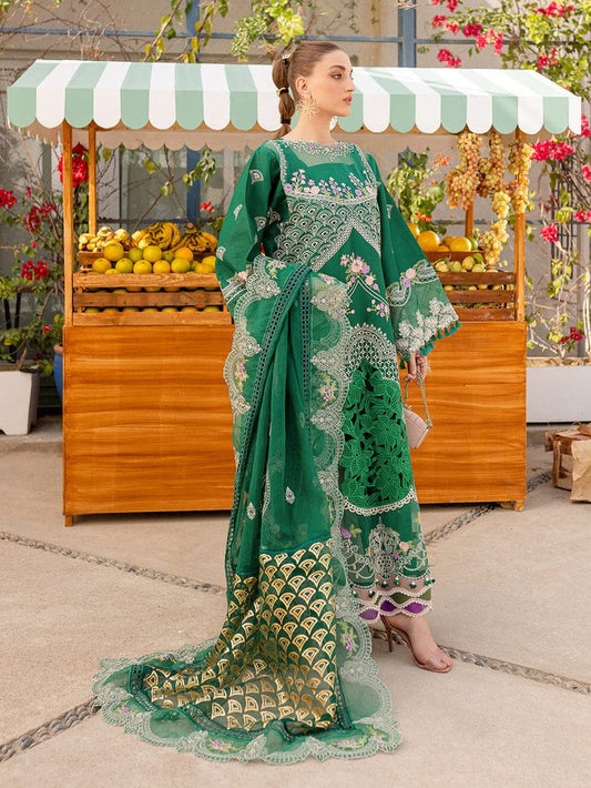 Monaco by parishay Luxury Lawn Embroidery 3Piece Unstitched
