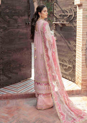 Afrozeh Pink Formal Collection Organza Dress 3pc