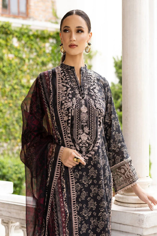 Zainab Chottani Black Pure Lawn Embroidery 3PC