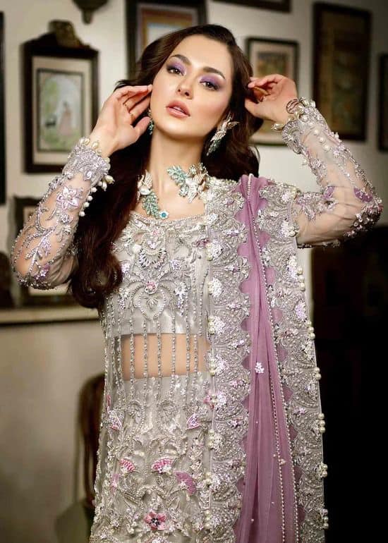 Hania Amir Wear Wedding Collection Gharara Soft Net 3pc Dress