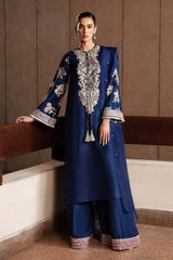 Hussain Rehar Raw Silk Luxury Collection 3 Pieces Unstitched