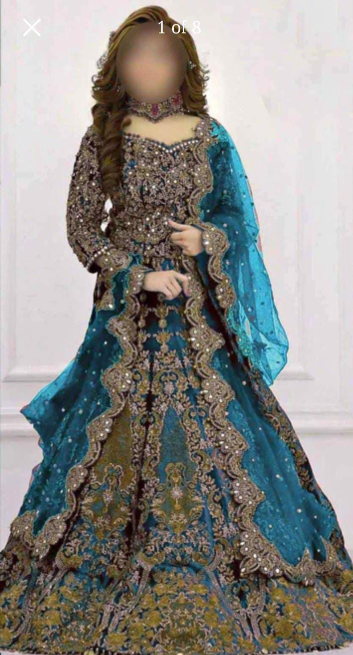 Kashee Green Wedding Collection Maxi Soft Net