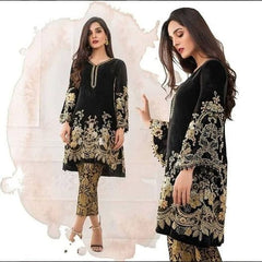 Anus Abrar Black Velvet 5000 Micro Formal Collection 3pc