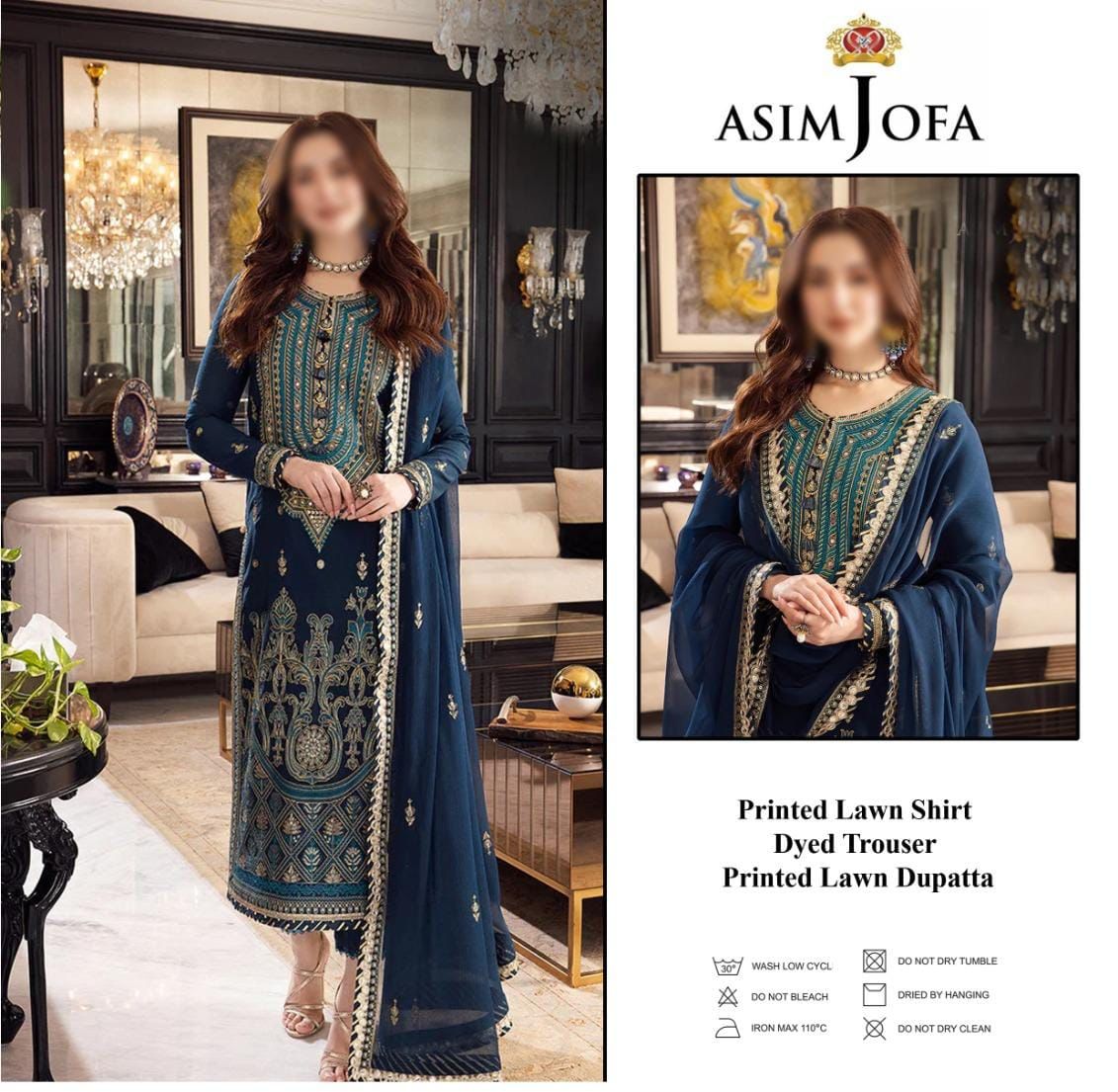 Asim Jofa New Arrival Digital Printed Pure Lawn 3pc Collection