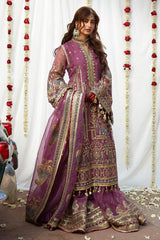 Nohsin Naveed Ranjha organza Fabric Gharara Wedding Collection