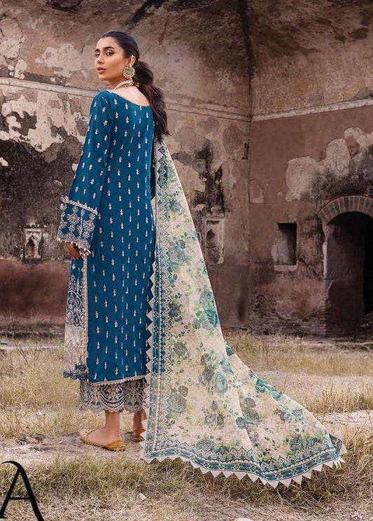 Zainab Chottani Zinc Lawn Chikankri Embroidery Unstitched Dress