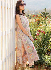 M.B Mprint Pink New Arrival Lawn Embroidery Unstitched Dress