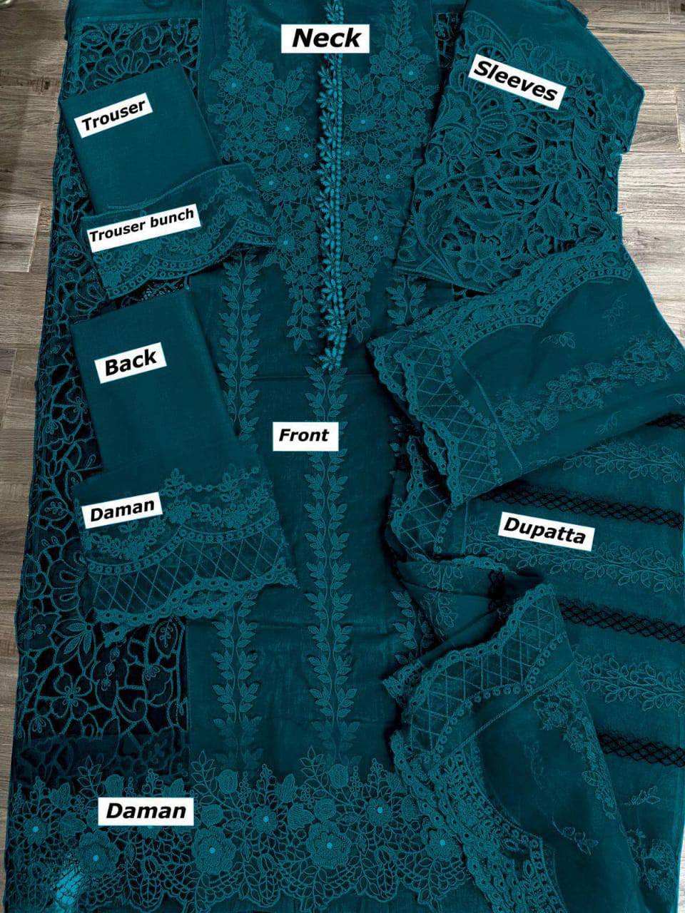 Maria B Zinc Luxury Lawn Emb Chikankari Dress Unstitched