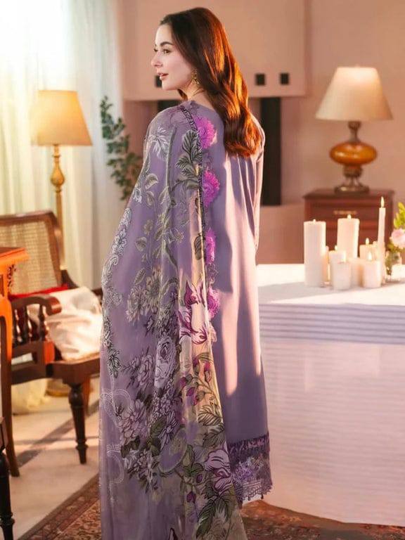 Jade Purple Luxury Lawn Embroidery New Arrival 3pc Unstitched