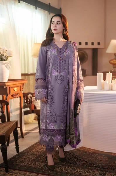 Jade Purple Luxury Lawn Embroidery New Arrival 3pc Unstitched