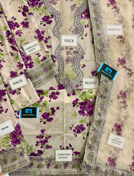 New arrival Aneelas lawn embroirdery