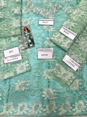 Kids Collection D005 Party Wear Dress Net Fabric Unstitched