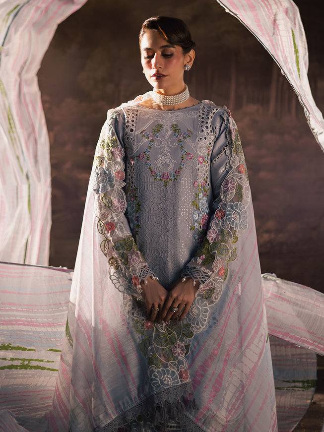 Parishay Lawn Chikankari Luxury Embroidered Lawn 3pc Unstitched