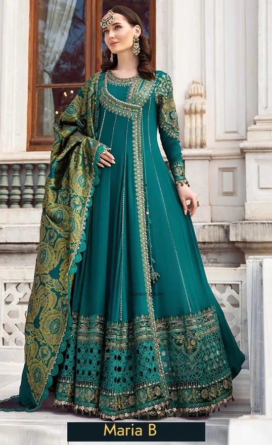 Maria B Green D Pure Lawn Embroidery 3PC