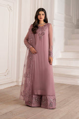 Iznik Pink Exclusive Chiffon Formal Collection 3piece Unsittched