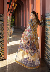 Elaf Yellow Lawn Embroidery Dress 3pc Unstitched