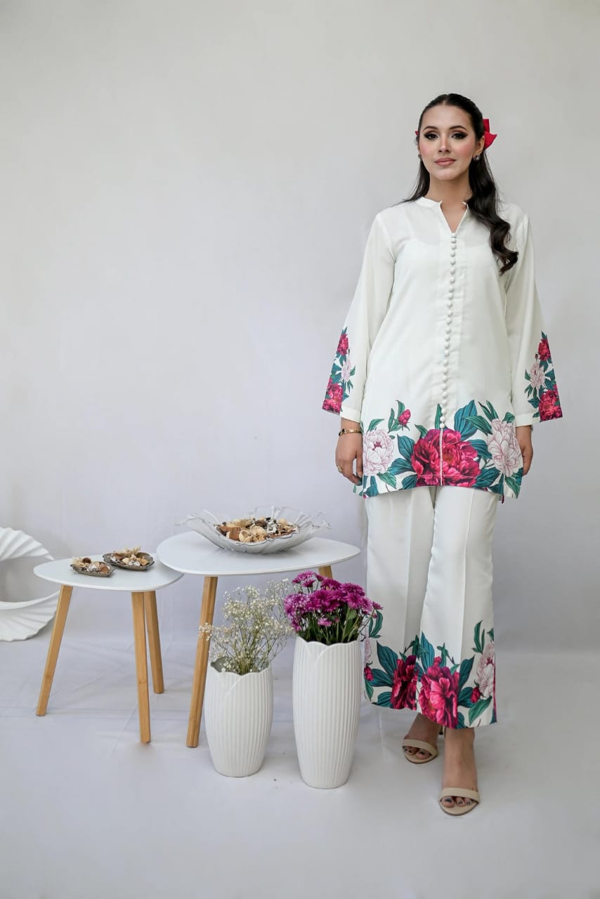 Lulusar Silk Digital Print New Arrival Multi Flowral 3 pc Unstitched