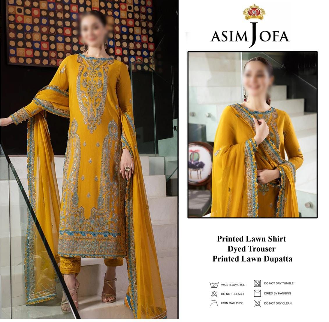 Asim Jofa New Arrival Digital Printed Pure Lawn 3pc Collection