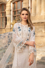 Maria B White Luxury Lawn Embroidery Collection