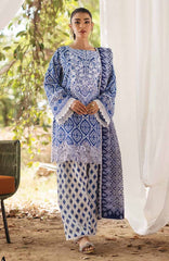 Zainab Chottani Blue Print & Embroidery Summer Collection