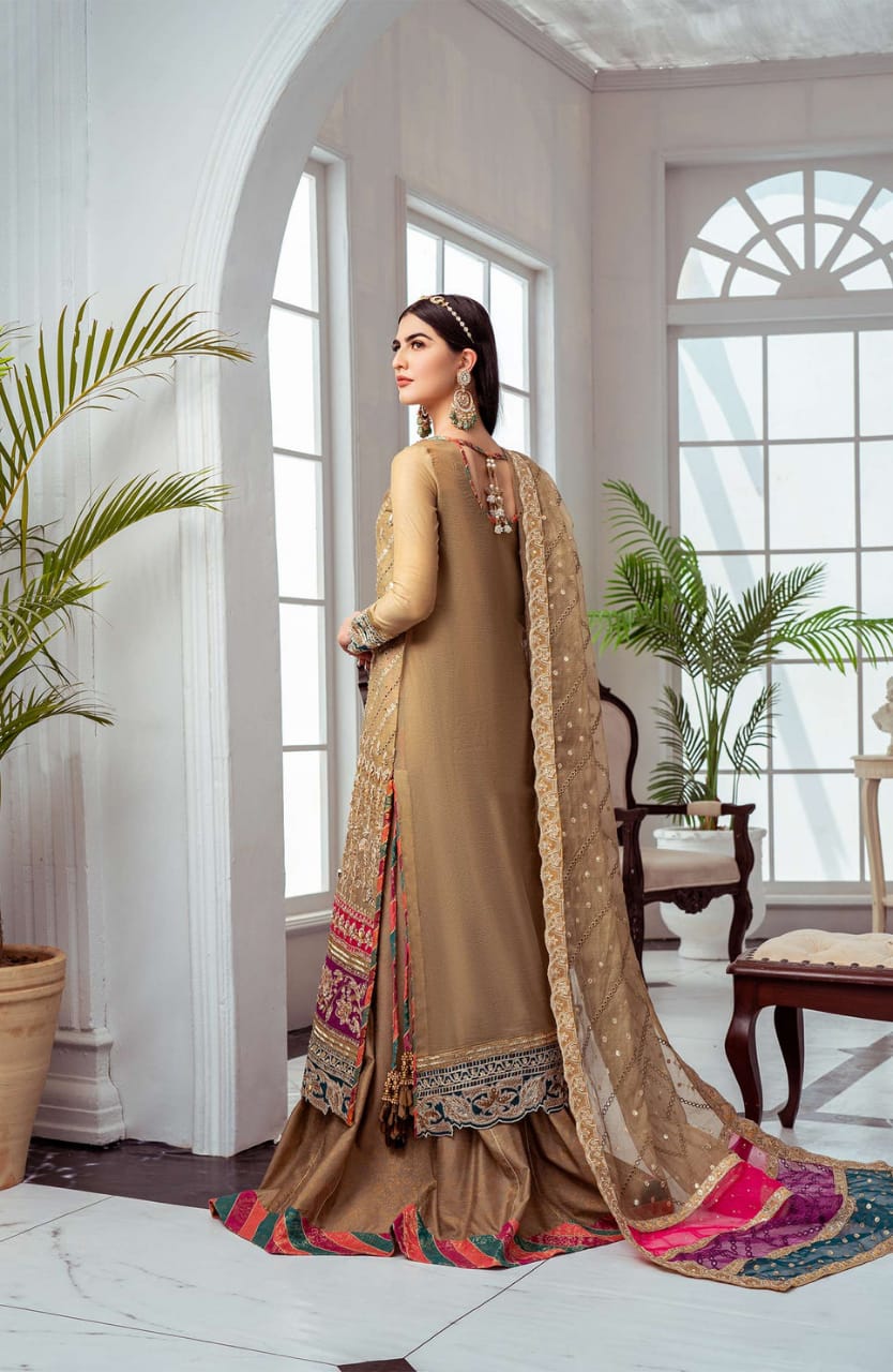 Maryum N Maria Brown Formal Collection Organza Dress