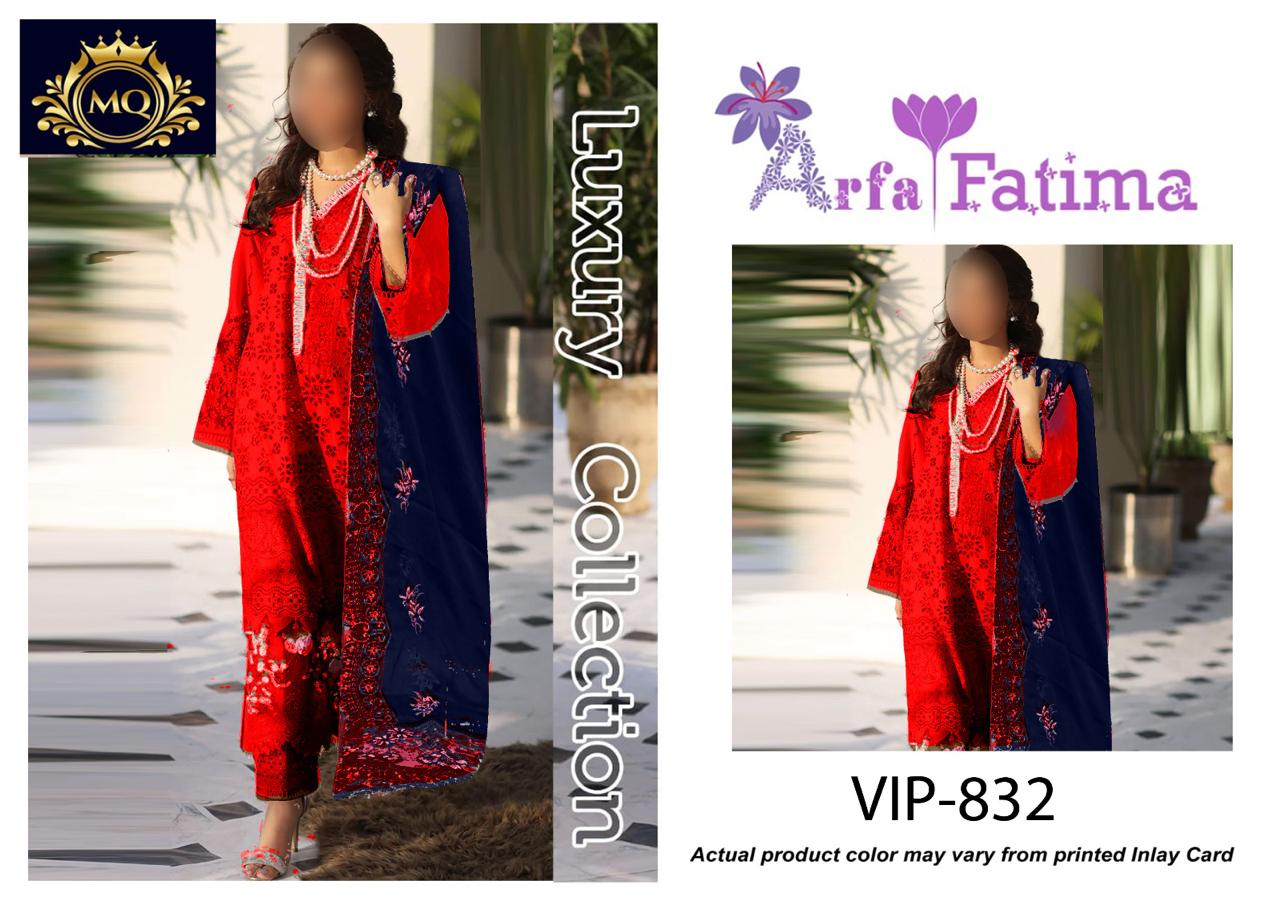 Goodluck Red Luxury Lawn Embroidery 3Piece Unstitched