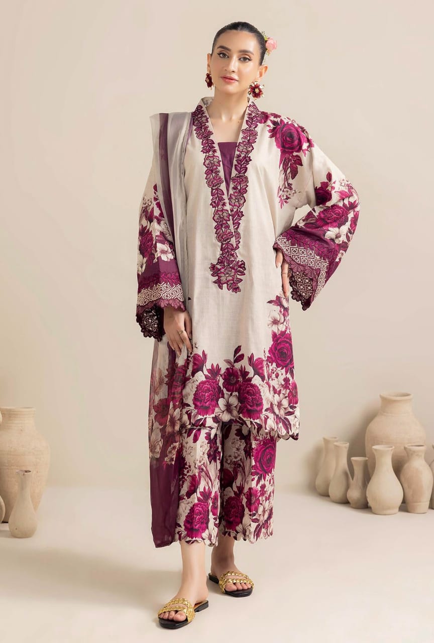 Adan Libas Lawn Embroidery 3pc Unstitched