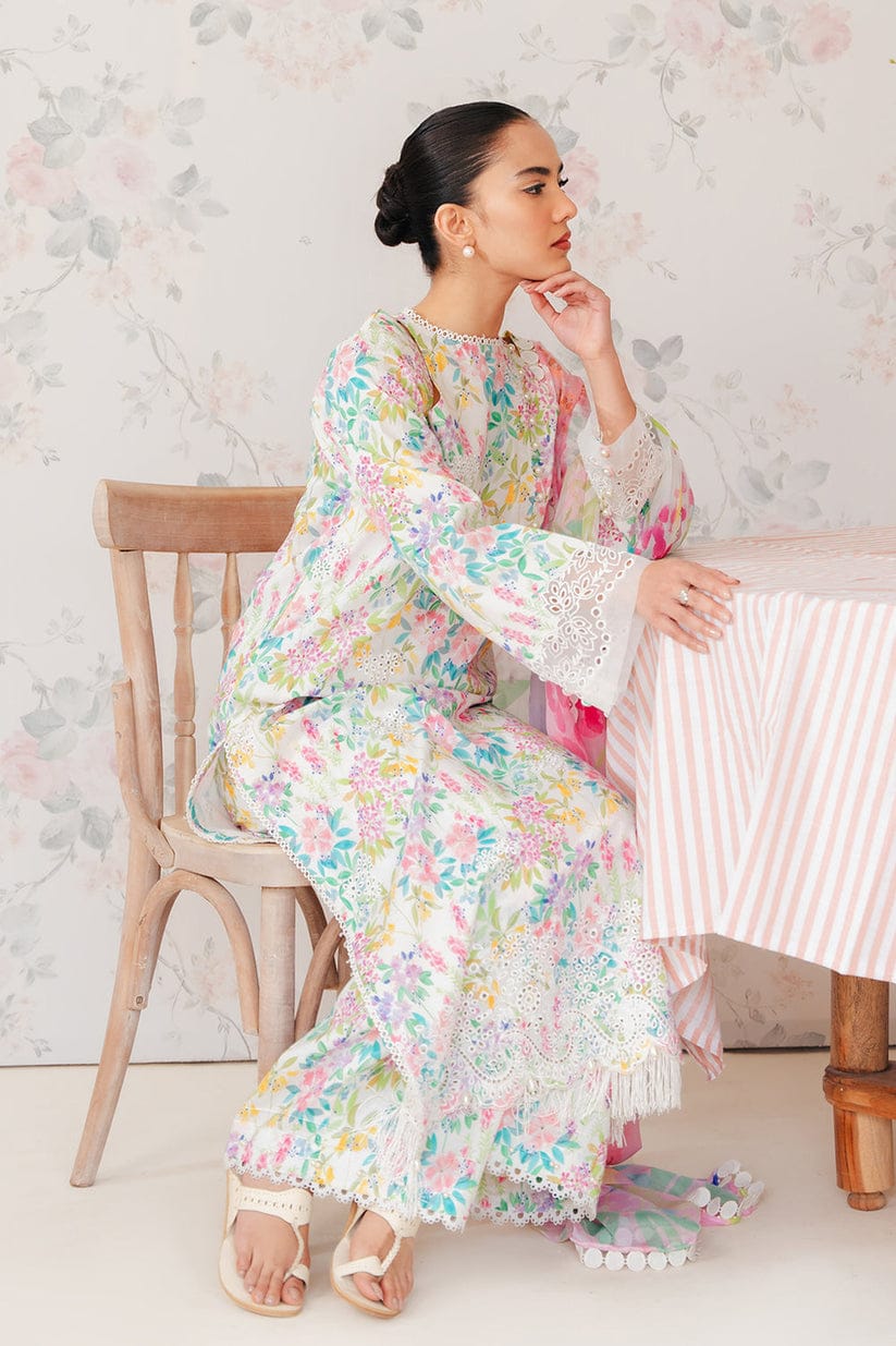 Afrozeh Multi Print Embroidery Summer Collection New Arrival 3pc Unstitched