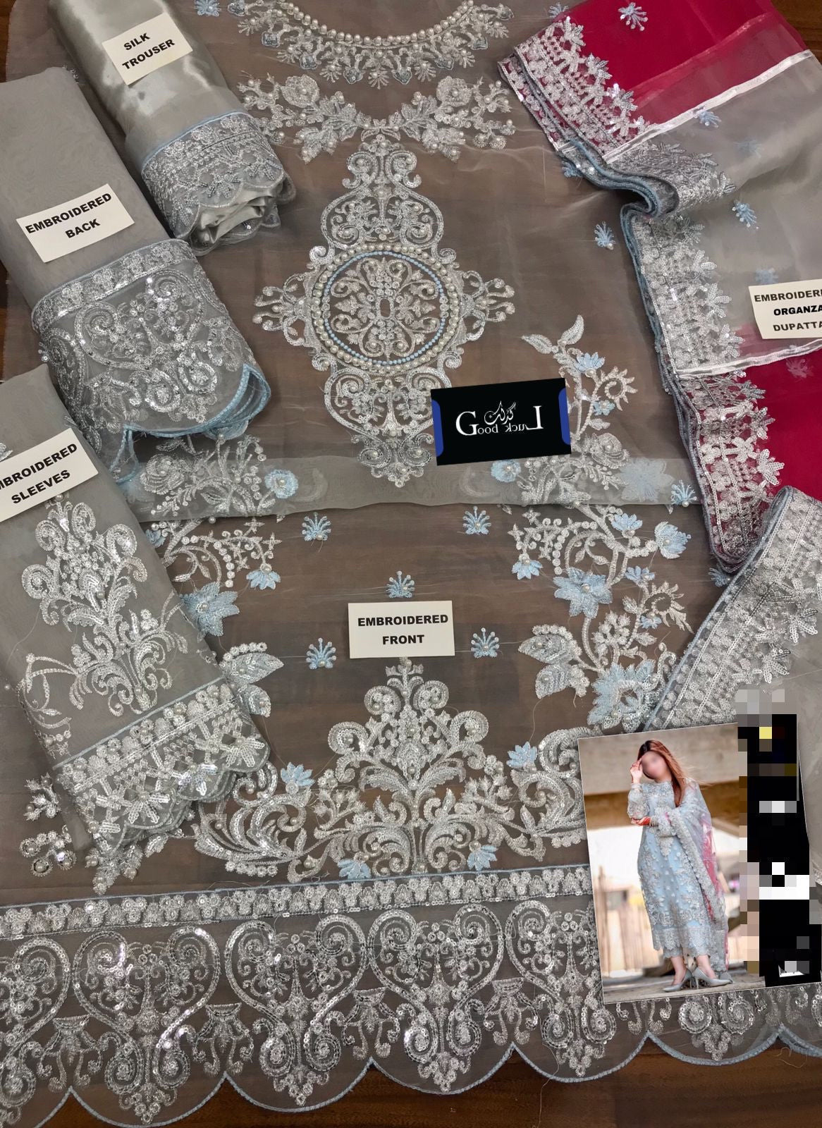 Designer Wear Organza heavy Party wear dress