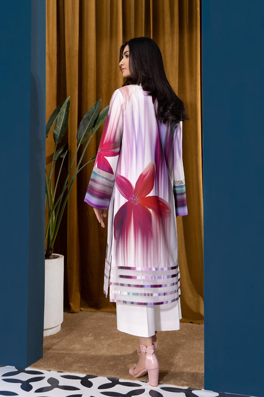 Lulusar Elegant Digital Printed 3-Piece silk fabric Unstitched