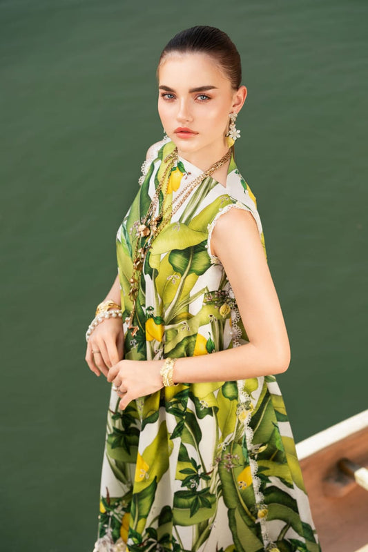 Maria B Green New Arrival Printed Lawn Embroidey 3pc Unstitched