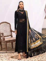 Bin Ilyas Black Chikankari Lawn Embroidery New Arrival 3pc Dress