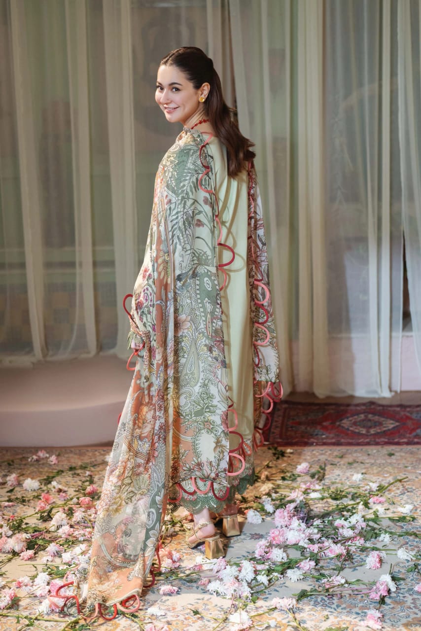 Jade x Hania Amir Lawn Embroidery 3piece Unstitched