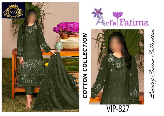 Goodluck Green Luxury Lawn Embroidery Chikankari 3Piece Unstitched