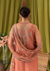 Zaha Peach Soft Net Fabric Formal Collection 3pc