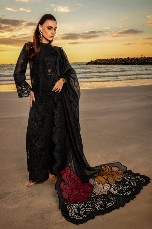 Rang Rasiya Black Lawn Chikankari Embroidery 3pc Unstitched