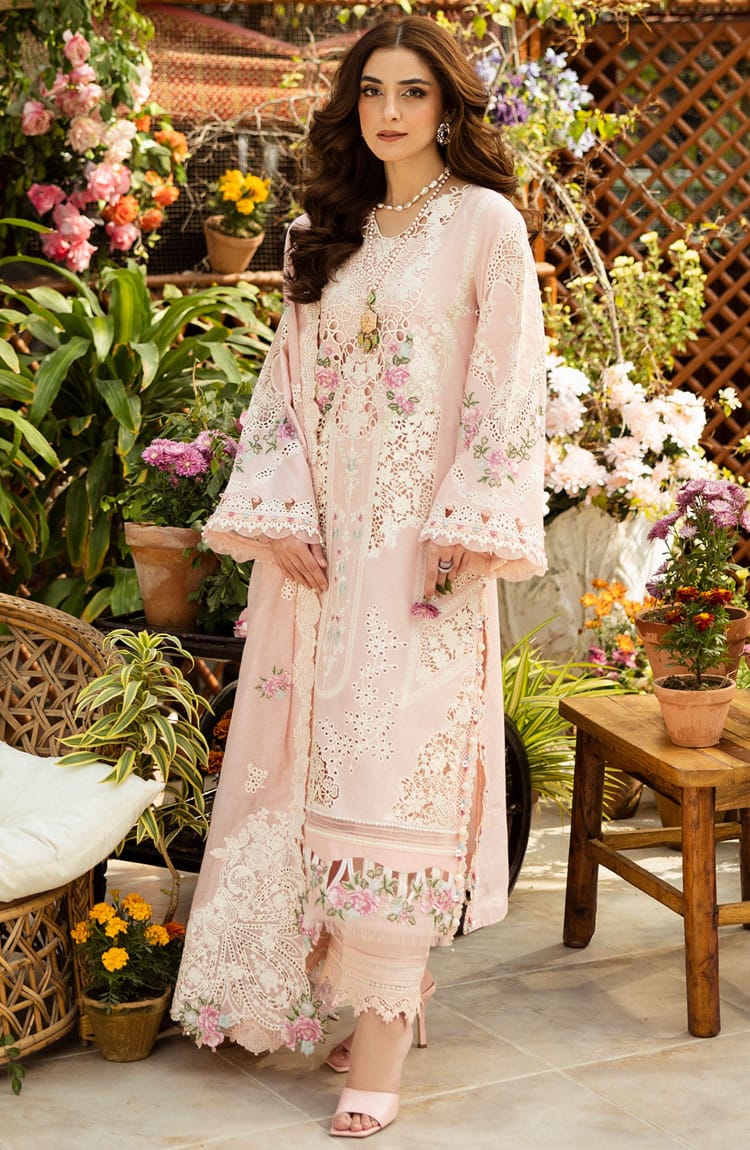 Elaf Premium Luxury Lawn Emb Chikankari 3Piece Unstitched