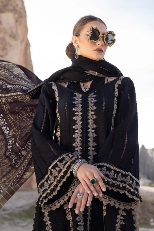 Maria B Black Luxury Lawn Embroidery Collection