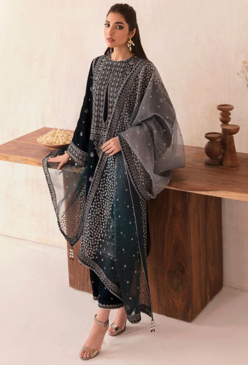 Jazmin Green Velvet Formal Collection 3pc 9000 Micro