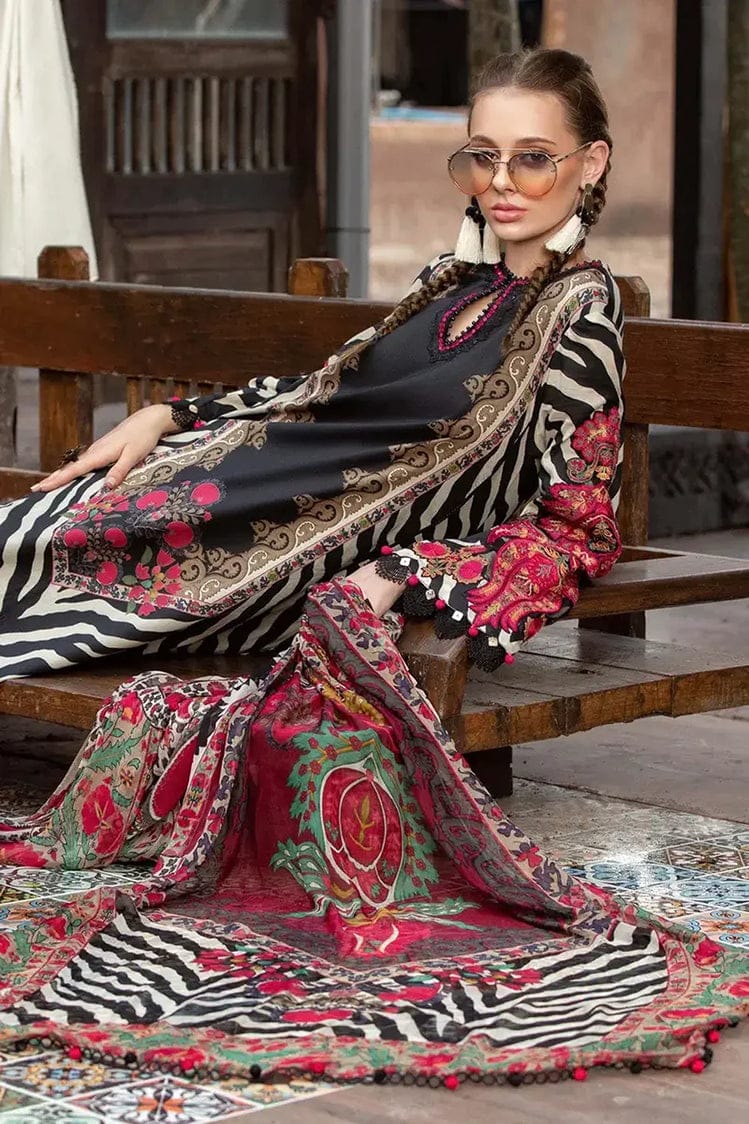 Maria B Black Skin Pure Lawn Embroidery New Arrival 3PC