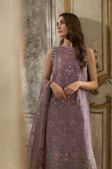 Sobia Nazir Purple Chikankari Lawn Embroidery 3Piece Unstitched