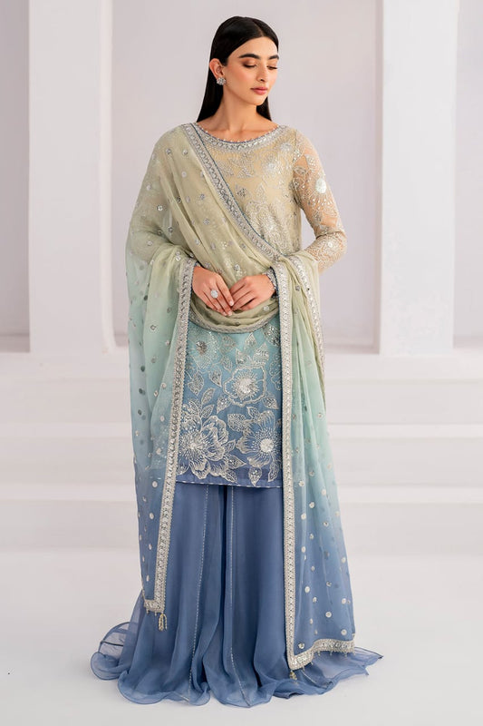 Jazmin Chiffon Embroidery Luxury Dress 4piece Unstitched