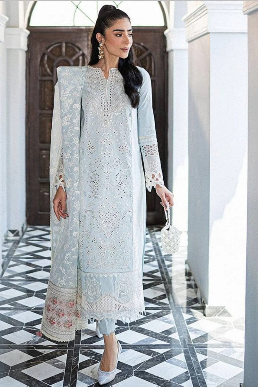 Qalamkar Luxury Dress Embroidery Collection Unstitched.