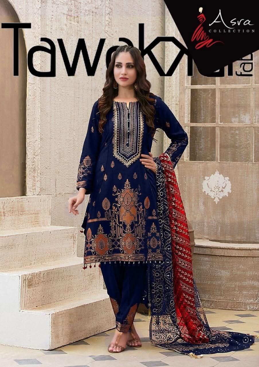 Tawakkal Lawn Embroidery Luxury Collection 3pc Unstitched