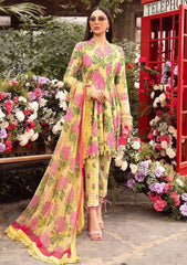 Maria B Mprint New Arrival Lemon Emb Lawn Dress 3pc