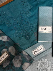 Saadia lawn unstiched silk dupata