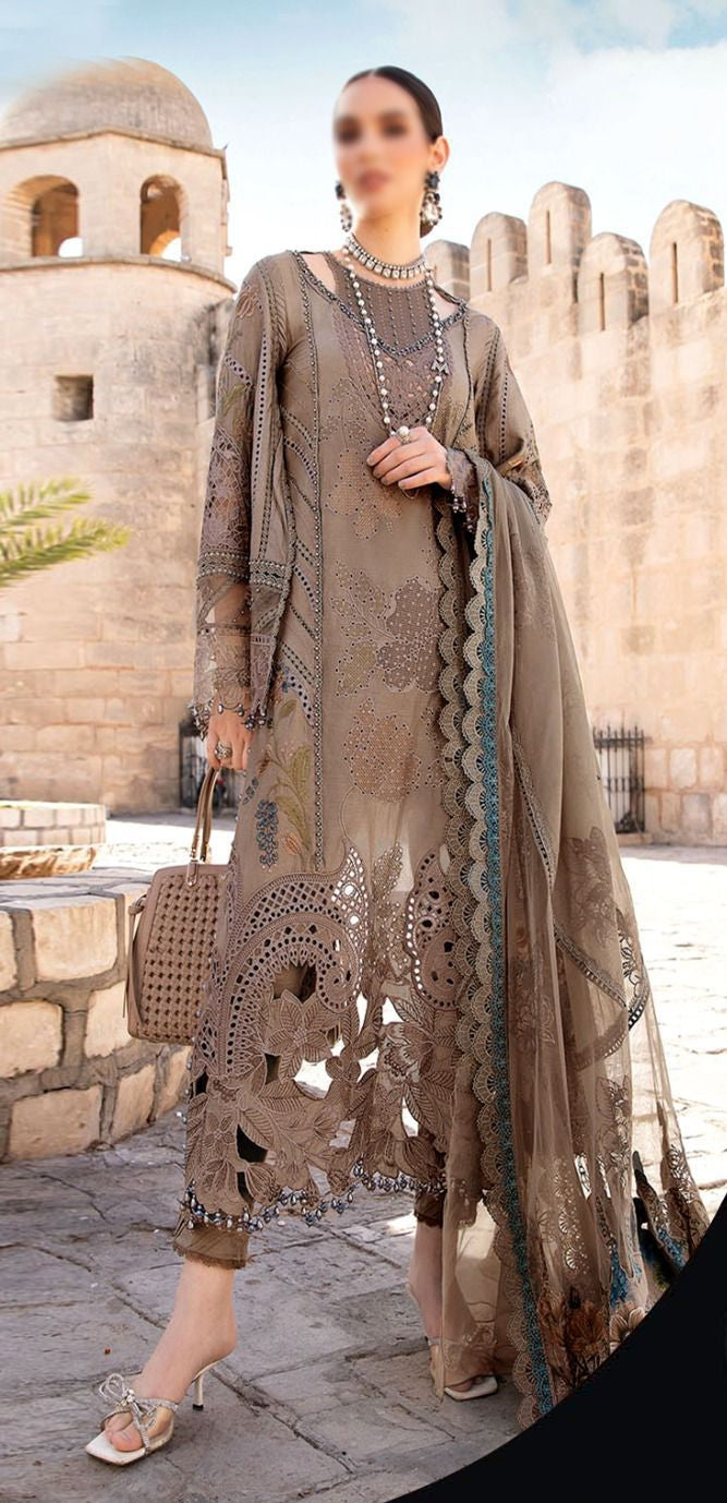 Maria B Chikankari Luxury Embroidery Dress New Arrival 3pc