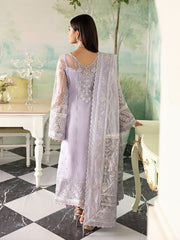 Gulaal Lilac Fully Embroidery Hand Work Organza Dress Wedding Collection