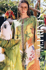Maria B Green Mprints Spring Summer'26 Lawn Embroidery 3pic Unstitched