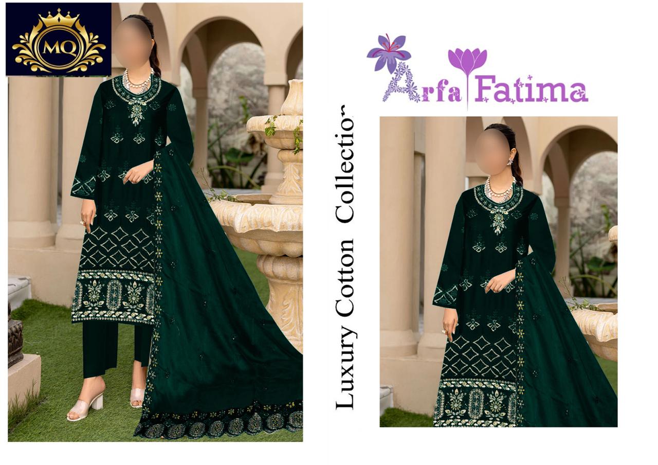 Goodluck Bottel Green Luxury Lawn Embroidery 3Piece Unstitched